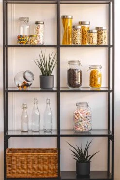 Sareva Voorraadpot - Glas / RVS Deksel - ø 8 Cm / 800 Ml 9 Sareva Voorraadpot - Glas / RVS Deksel - ø 8 Cm / 800 Ml -Keukenwinkel opbergglas stellingkast 5 4