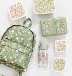 A Little Lovely Company Lunchbox - Groene Bloesems -Keukenwinkel sbblsa49 lr 3 lunch box blossoms sage 1