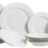 Studio Tavola Serviesset Wit / Goud - 18-delig / 6 Personen -Keukenwinkel set 18delig 1 4 1